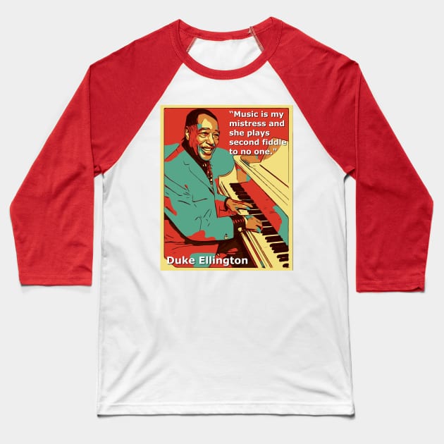 Duke Ellington Baseball T-Shirt by Corry Bros Mouthpieces - Jazz Stuff Shop